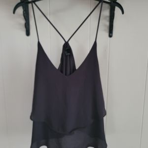 Forever 21 black size small flowy dressy tank top